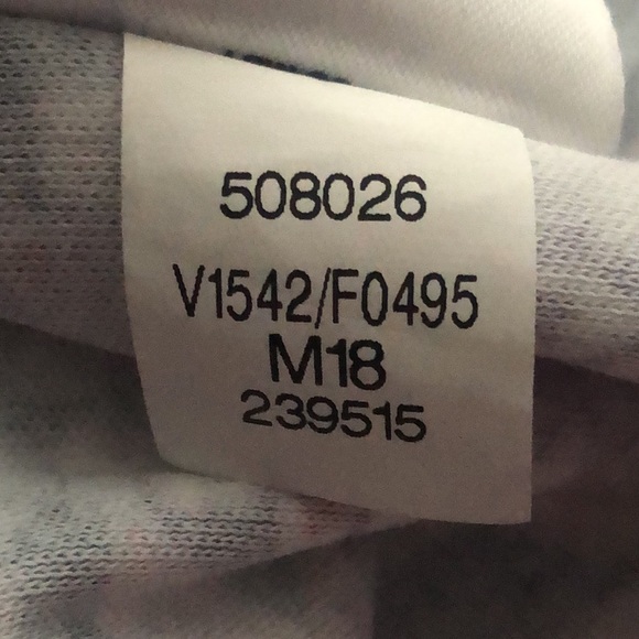 Land’s End Blue Pink Paisley Polo Style Shirt size Large Petite - Picture 9 of 9